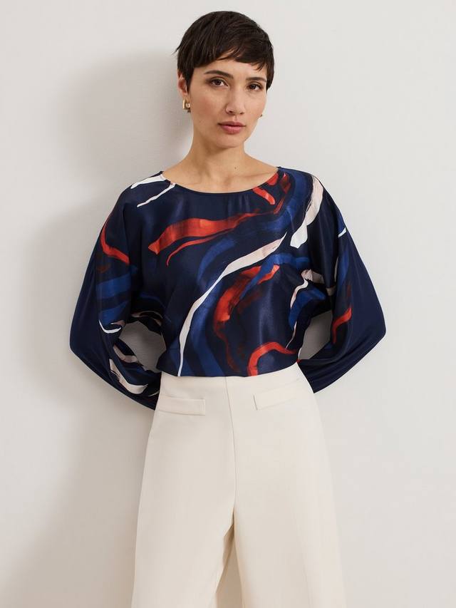 Топ с абстрактным принтом alora Phase Eight, темно-синий
Топ с абстрактным принтом alora Phase Eight, темно-синий
