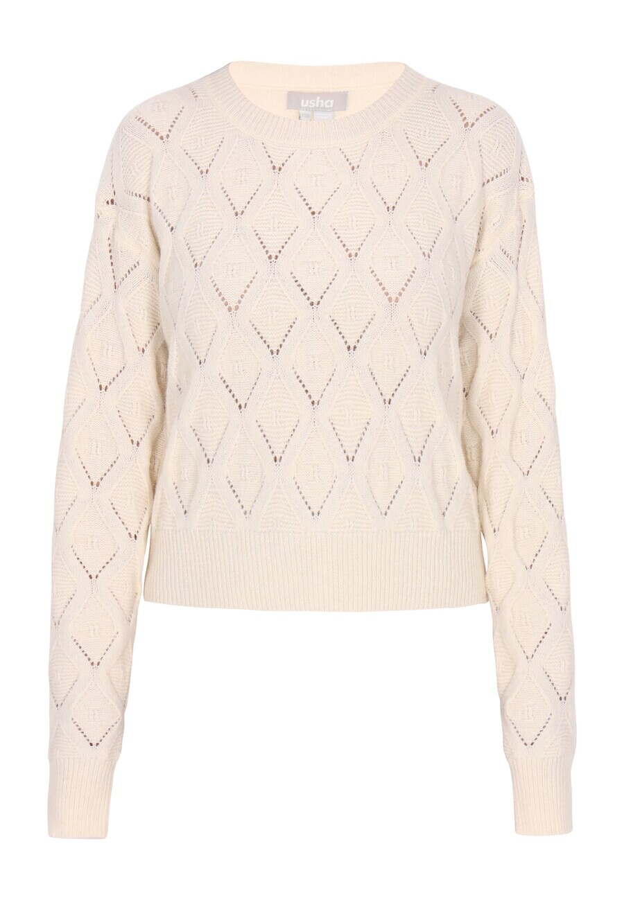 Тонкий вязаный свитер Usha Sweater, белый
Тонкий вязаный свитер Usha Sweater, белый