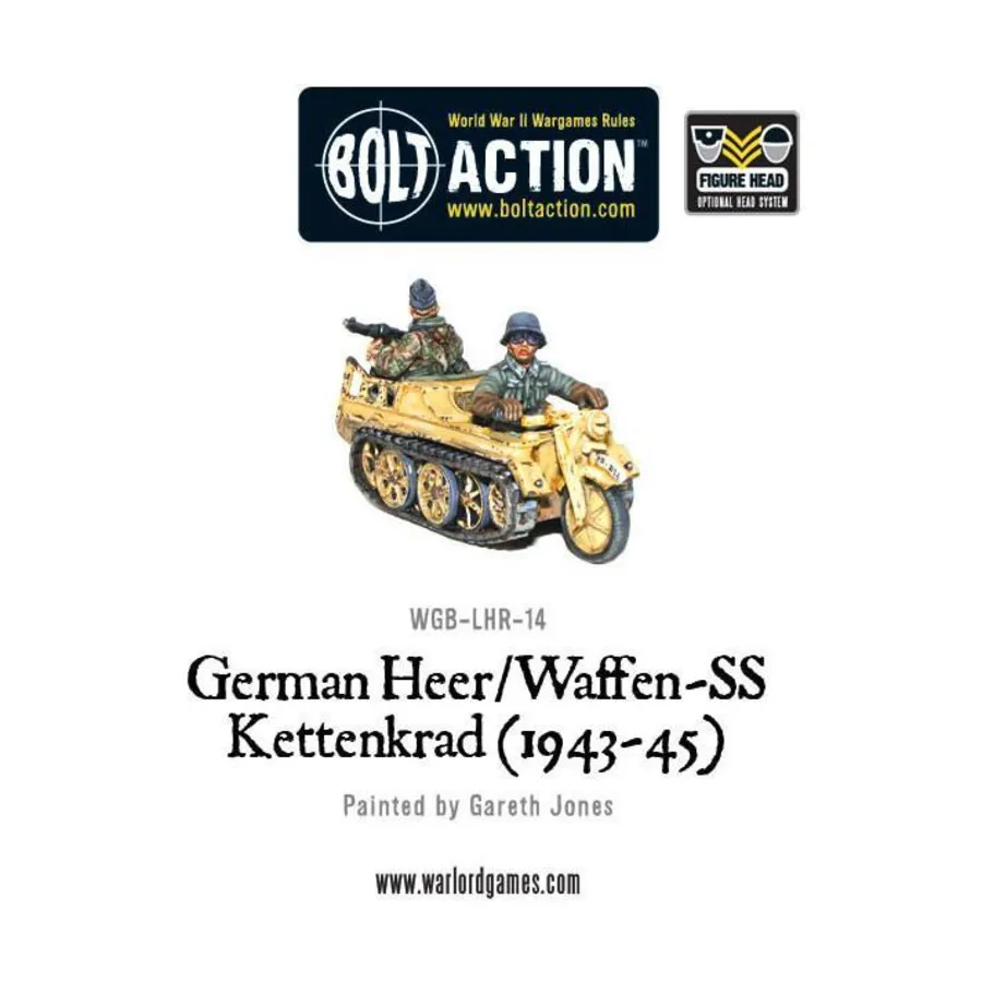 Ваффен-СС Кеттенкрад (1943-45), Bolt Action - German - Waffen-SS (28mm)
Ваффен-СС Кеттенкрад (1943-45), Bolt Action - German - Waffen-SS (28mm)
