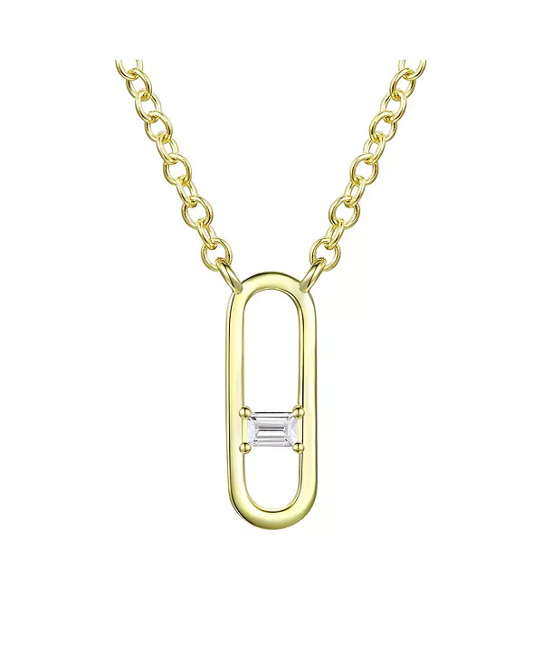 Современное ожерелье с кубическим цирконием огранки «багет» 14 карат, позолоченное Rachel Glauber, gold
Современное ожерелье с кубическим цирконием огранки «багет» 14 карат, позолоченное Rachel Glauber, gold