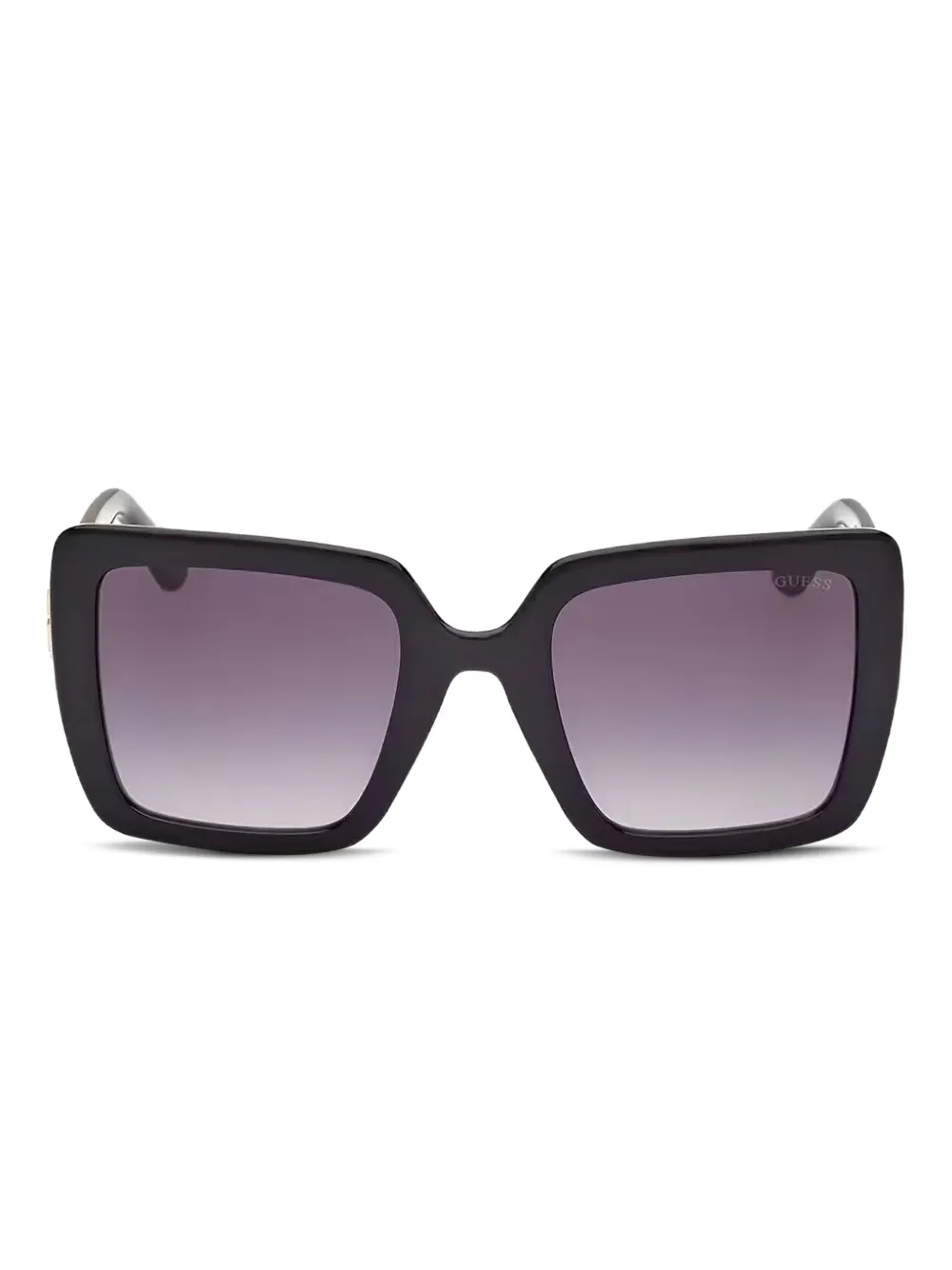 Декорированные солнцезащитные очки в квадратной оправе GUESS EYEWEAR, черный 
Декорированные солнцезащитные очки в квадратной оправе GUESS EYEWEAR, черный