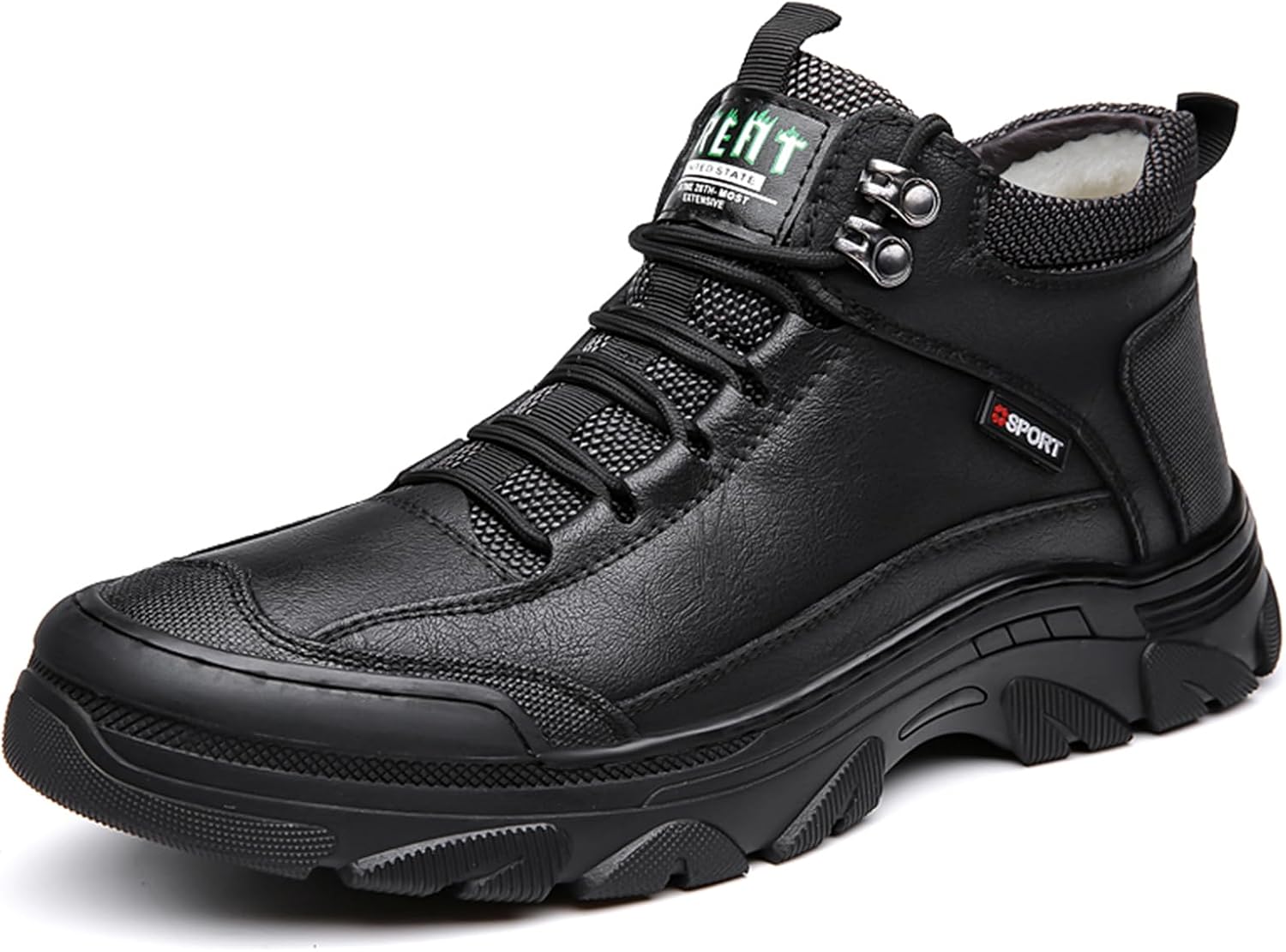 Зимние мужские водонепроницаемые теплые снегоходные сапоги Abborora, из искусственной кожи, для прогулок и походов, с теплой подкладкой, повседневные ботинки до щиколотки, черный
Зимние мужские водонепроницаемые теплые снегоходные сапоги Abborora, из искусственной кожи, для прогулок и походов, с теплой подкладкой, повседневные ботинки до щиколотки, черный