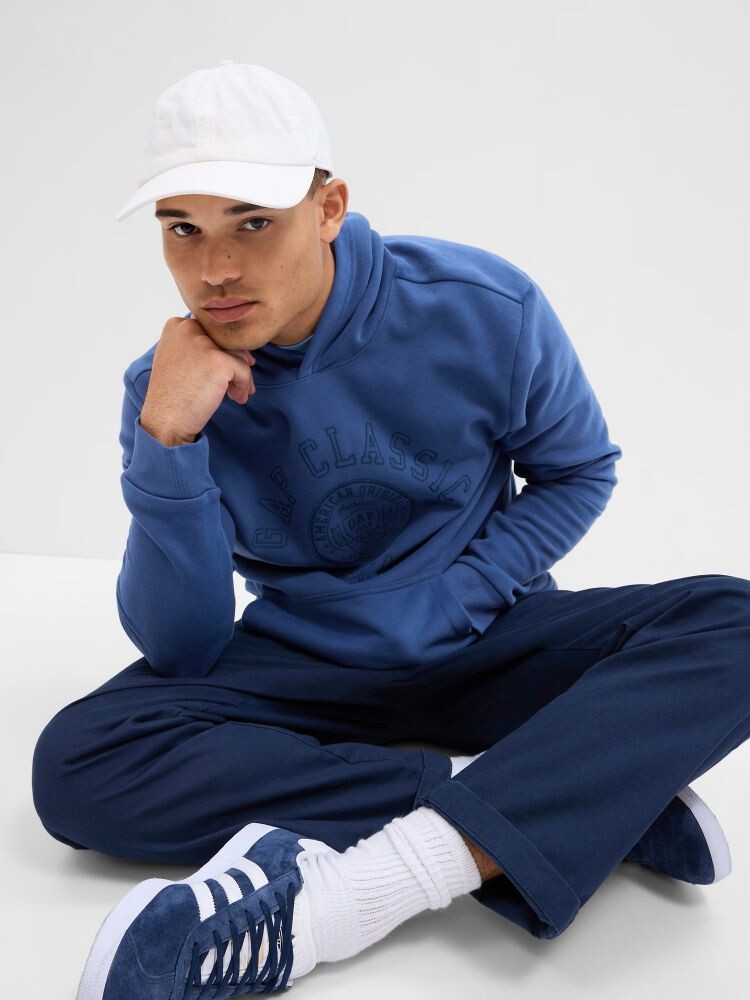 Толстовка с логотипом и флисом Gap, синий
Толстовка с логотипом и флисом Gap, синий