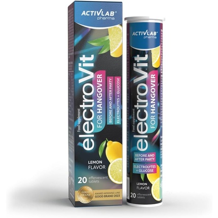 ElectroVit Похмелье Поддержка с глюкозой, электролитами и растительными экстрактами 20 шипучих таблеток со вкусом лимона Натрий Калий Цинк Магний B6 Витамин C Activlab
ElectroVit Похмелье Поддержка с глюкозой, электролитами и растительными экстрактами 20 шипучих таблеток со вкусом лимона Натрий Калий Цинк Магний B6 Витамин C Activlab