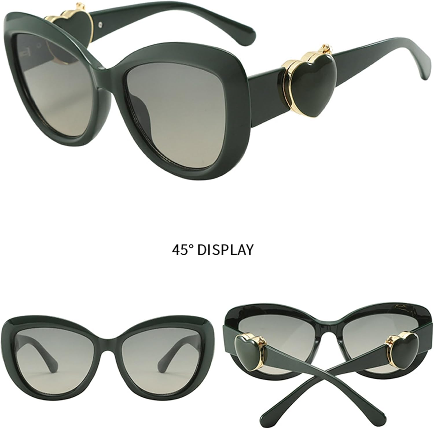 Очки-«кошачий глаз» большого размера для женщин. Модные квадратные очки-«кошачий глаз» с зеркальными дужками в форме сердца и защитой от УФ-излучения UV400 bullabulling, C3
Очки-«кошачий глаз» большого размера для женщин. Модные квадратные очки-«кошачий глаз» с зеркальными дужками в форме сердца и защитой от УФ-излучения UV400 bullabulling, C3