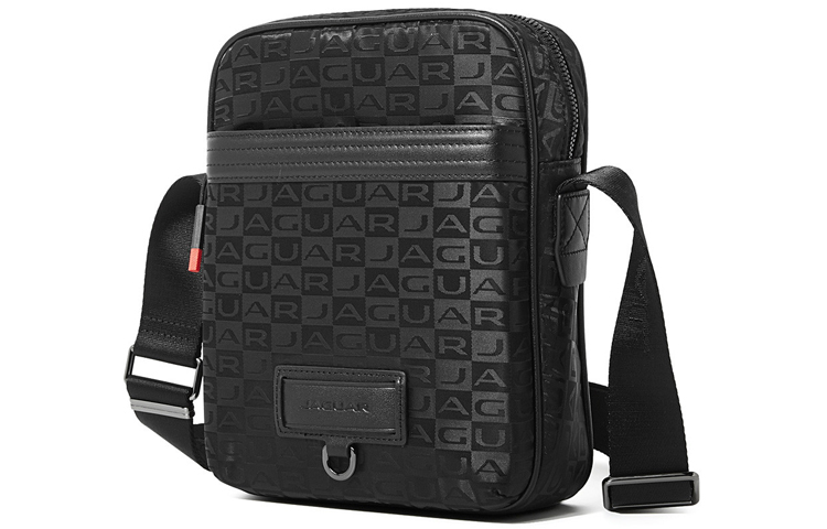 JAGUAR Кожаная с тканью мужская сумка через плечо черная, Black
JAGUAR Кожаная с тканью мужская сумка через плечо черная, Black