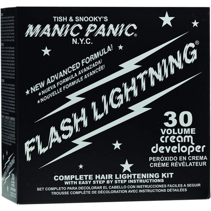 Набор для обесцвечивания Flash Lightning 30 Volume Manic Panic
Набор для обесцвечивания Flash Lightning 30 Volume Manic Panic