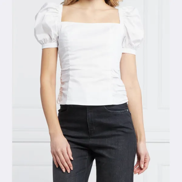 Блузка приталенного кроя орехового цвета Pinko, белый
Блузка приталенного кроя орехового цвета Pinko, белый