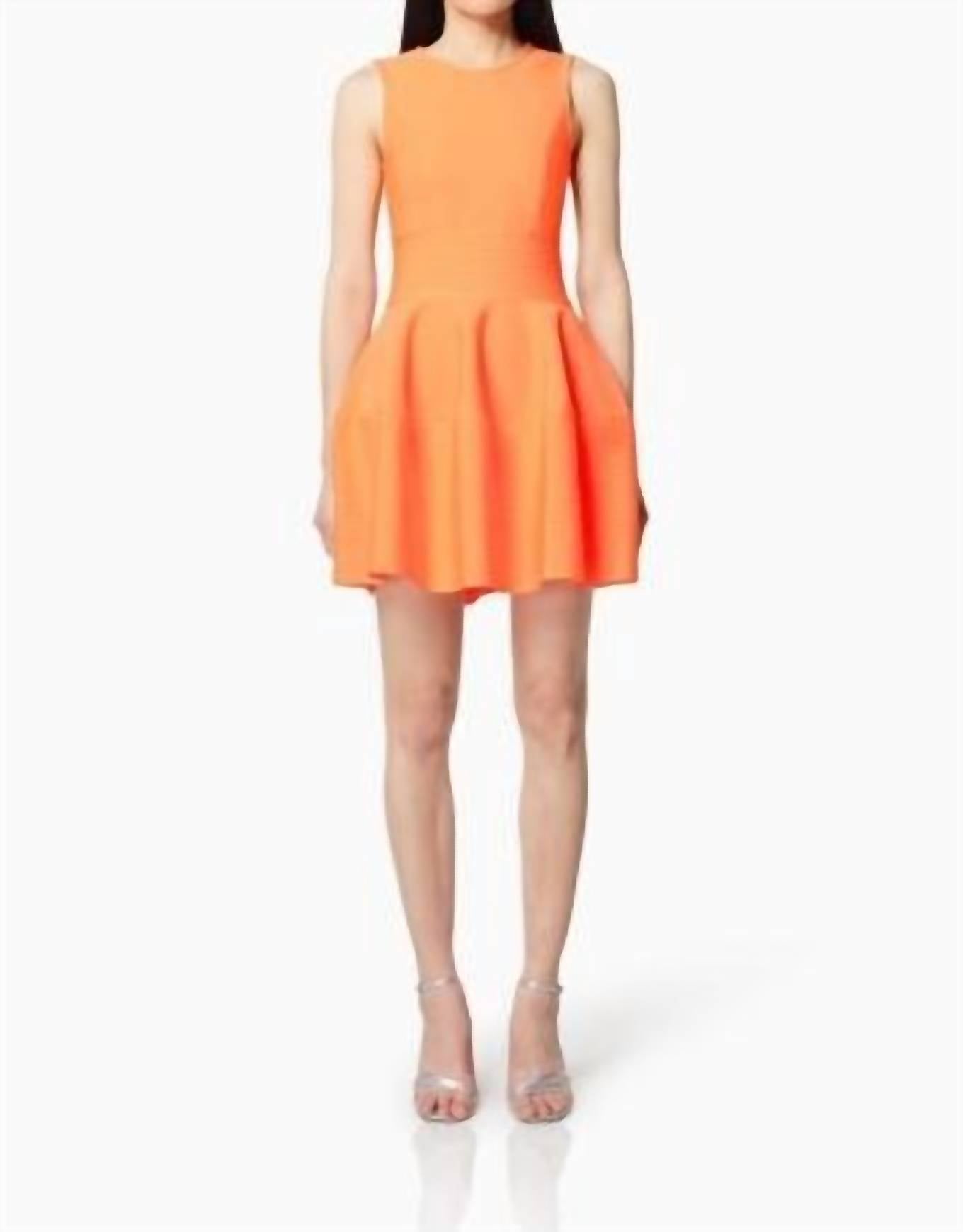 Магнетизм мини-платье без рукавов в оранжевом ELLIATT
Магнетизм мини-платье без рукавов в оранжевом ELLIATT