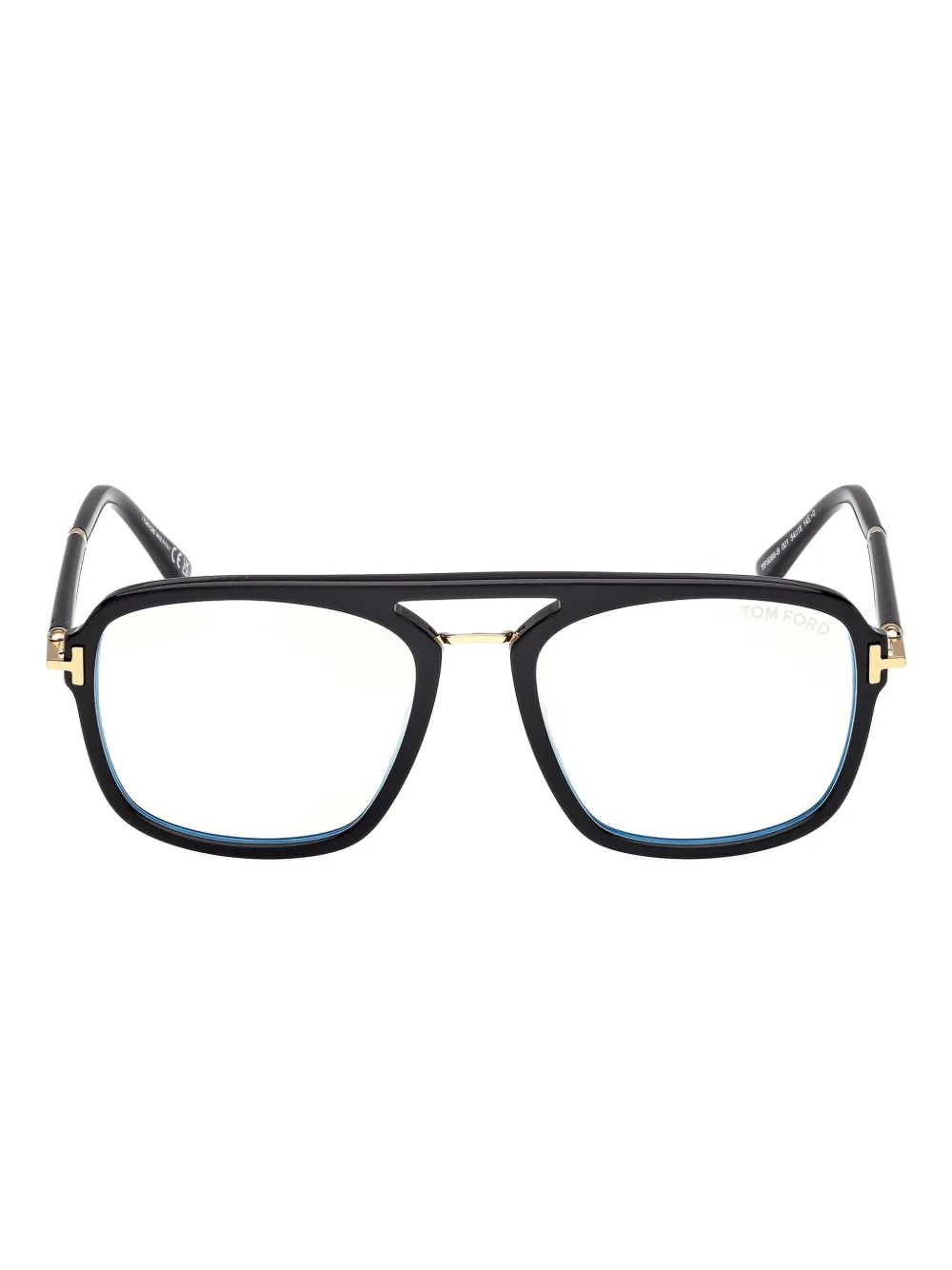 Очки с двойной перемычкой и деталями на шарнирах Tom Ford, черный
Очки с двойной перемычкой и деталями на шарнирах Tom Ford, черный