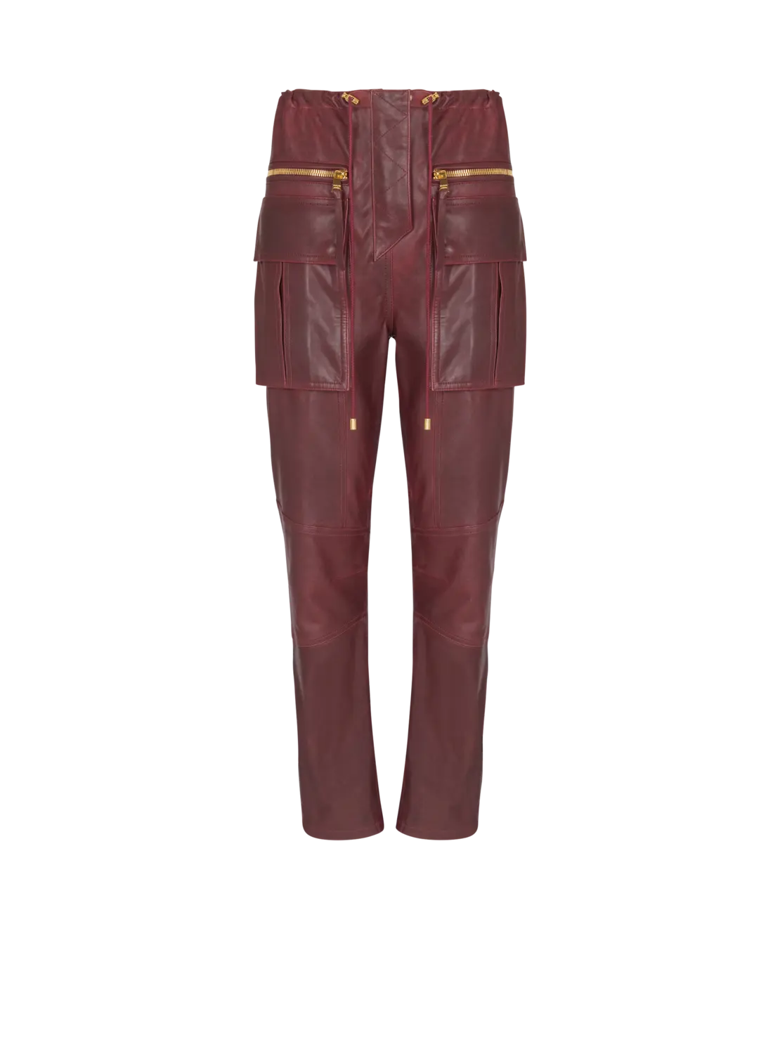 Карго штаны из овечьей кожи Balmain, коричневый
Карго штаны из овечьей кожи Balmain, коричневый