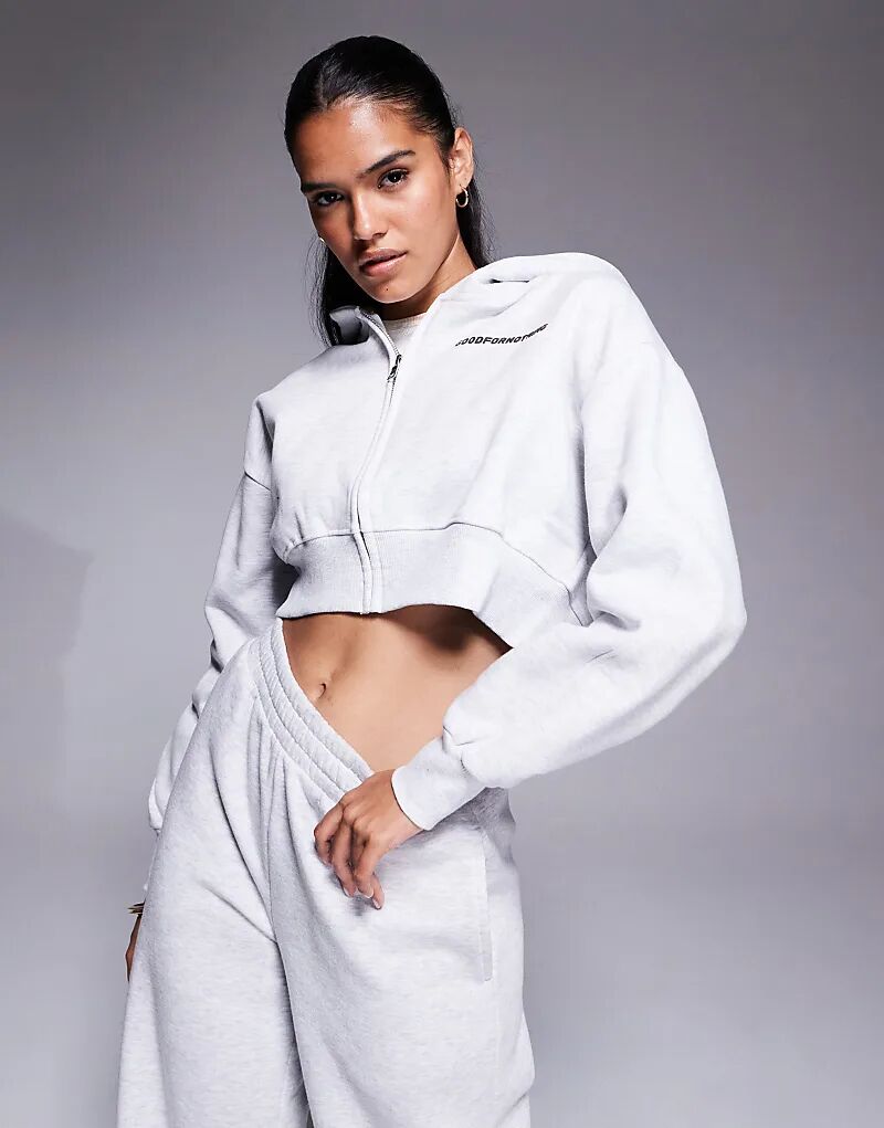 Укороченная толстовка Good For Nothing светло-серого цвета
Укороченная толстовка Good For Nothing светло-серого цвета