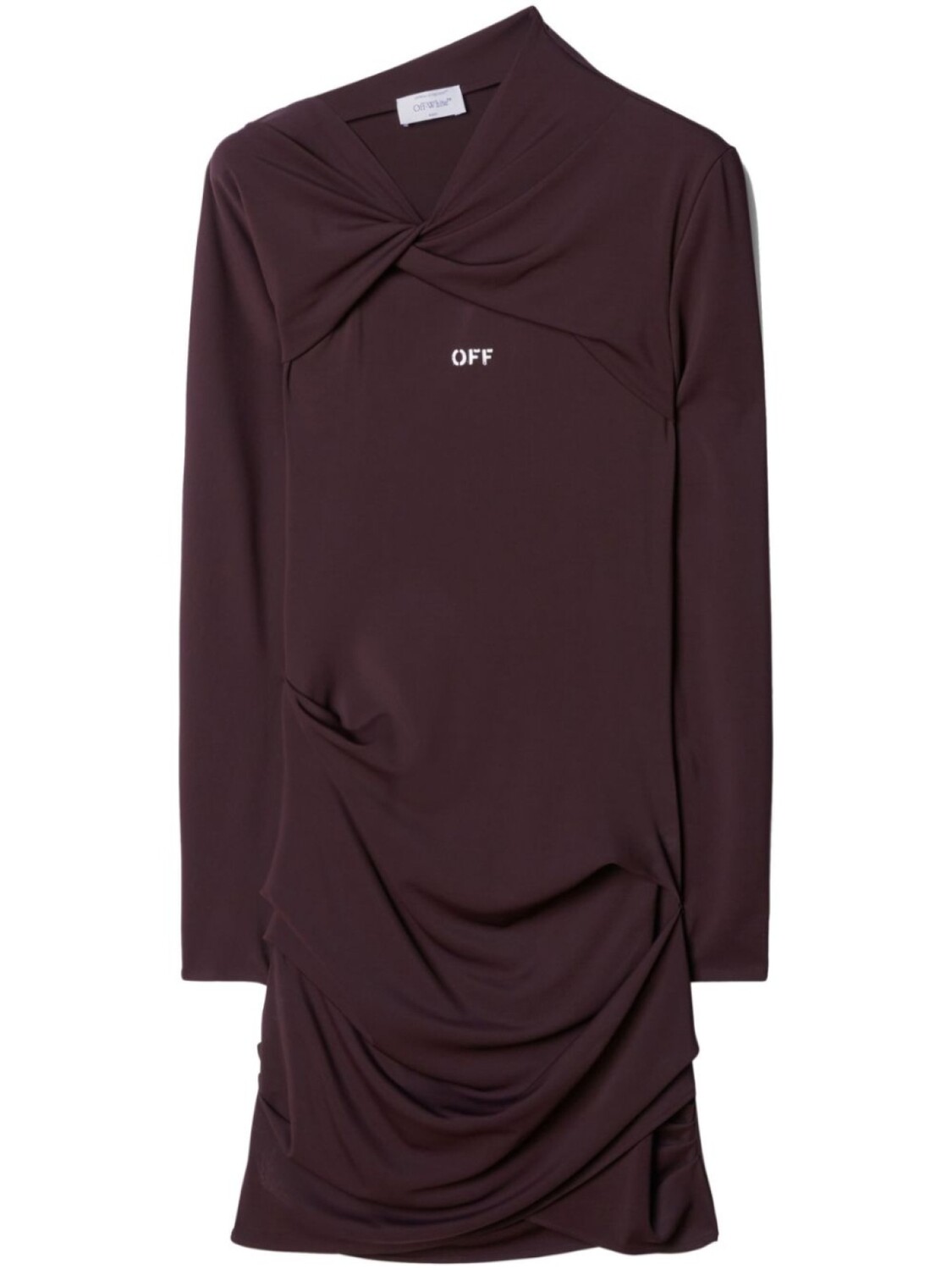 Off-White платье мини Off Stamp с драпировкой, коричневый
Off-White платье мини Off Stamp с драпировкой, коричневый