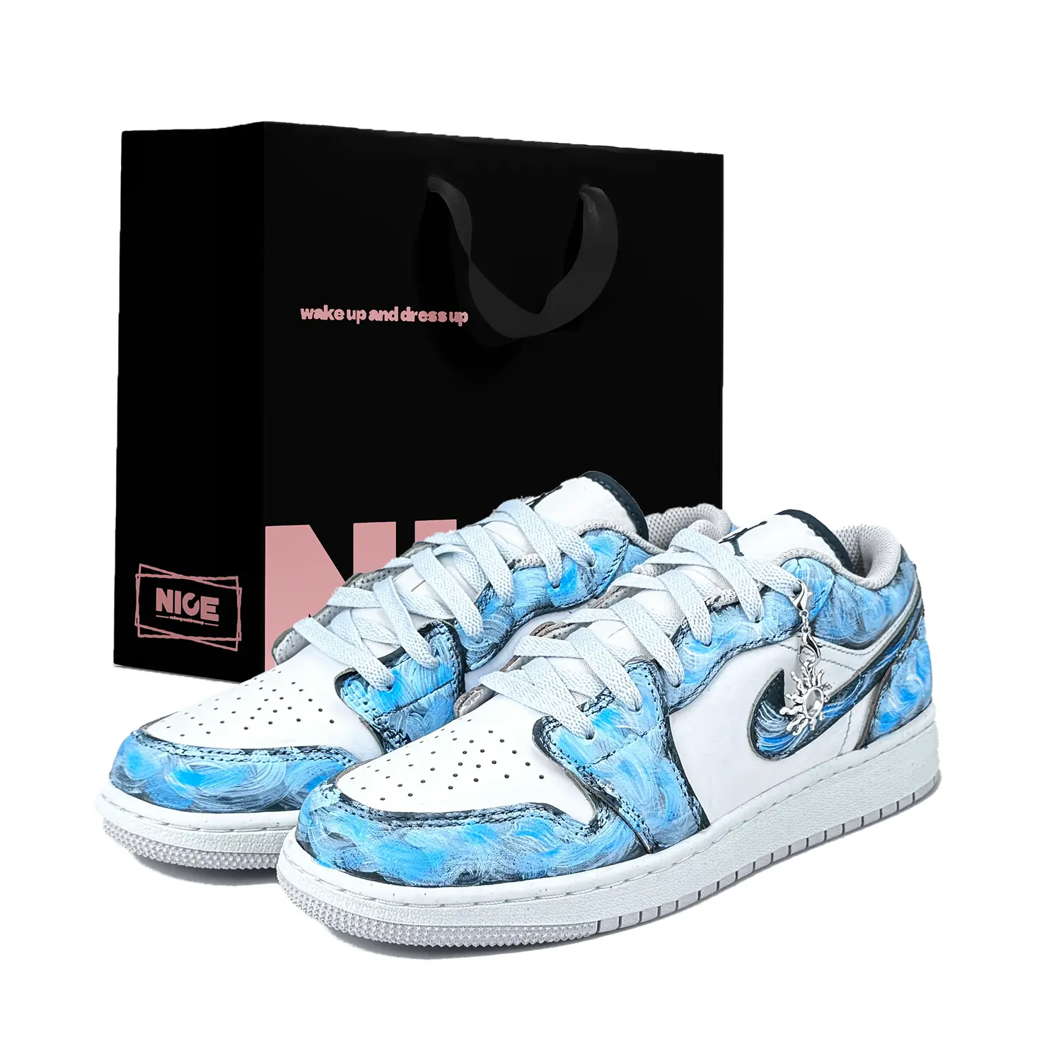 Jordan Кроссовки Air 1 устойчивые к истиранию низкие винтажные баскетбольные унисекс небесно-голубые, цвет Sky Blue
Jordan Кроссовки Air 1 устойчивые к истиранию низкие винтажные баскетбольные унисекс небесно-голубые, цвет Sky Blue