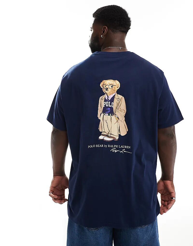 Футболка Polo Ralph Lauren Big & Tall с принтом медведя на спине, классический крой, темно-синего цвета
Футболка Polo Ralph Lauren Big & Tall с принтом медведя на спине, классический крой, темно-синего цвета