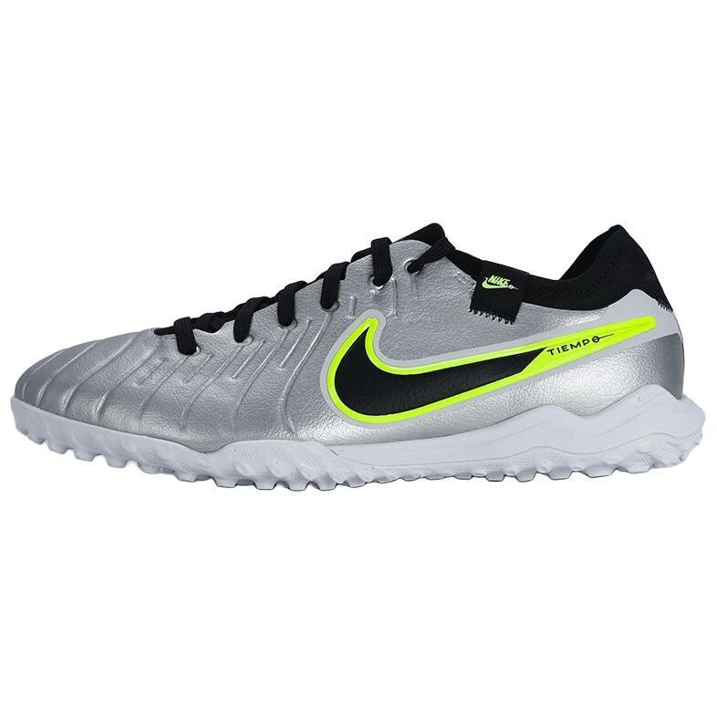 Футбольные бутсы унисекс с низким верхом, серебряный/черный Nike 
Футбольные бутсы унисекс с низким верхом, серебряный/черный Nike