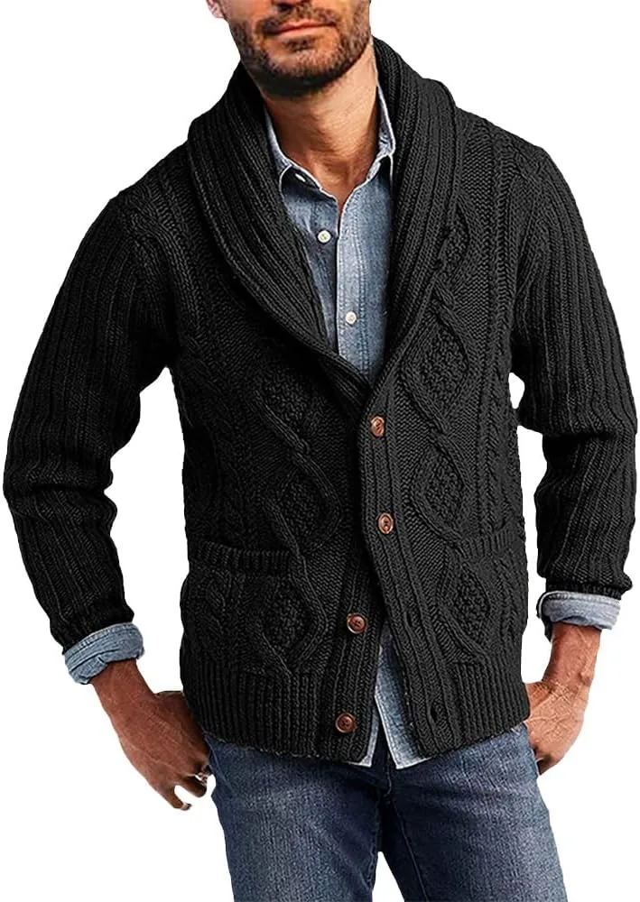Рождественский свитер мужской Vintage Cardigan Irish Twisted Casual Loose Button Down Cable Knitted с карманами DMOYALA
Рождественский свитер мужской Vintage Cardigan Irish Twisted Casual Loose Button Down Cable Knitted с карманами DMOYALA