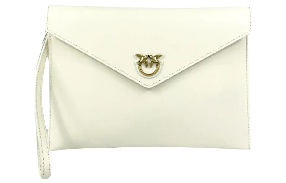 Кожаная наручная сумка-клатч женская белая PINKO
Кожаная наручная сумка-клатч женская белая PINKO