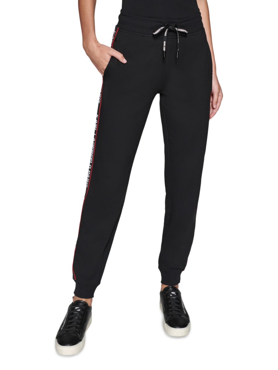 Спортивные брюки с завязками и логотипом Karl Lagerfeld Paris, черный
Спортивные брюки с завязками и логотипом Karl Lagerfeld Paris, черный