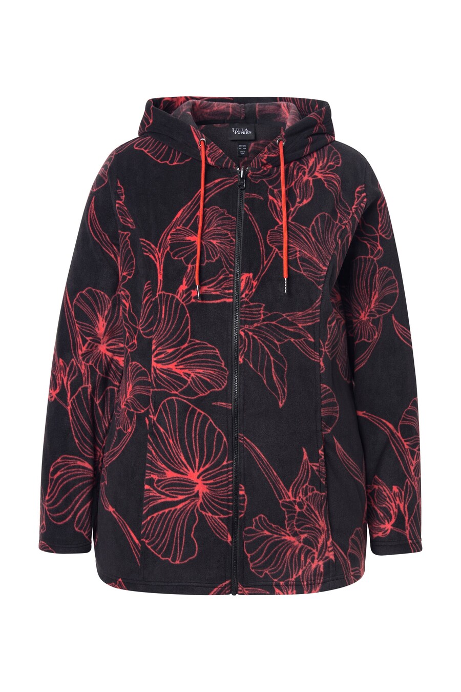 Толстовка с капюшоном на молнии Ulla Popken, черный
Толстовка с капюшоном на молнии Ulla Popken, черный