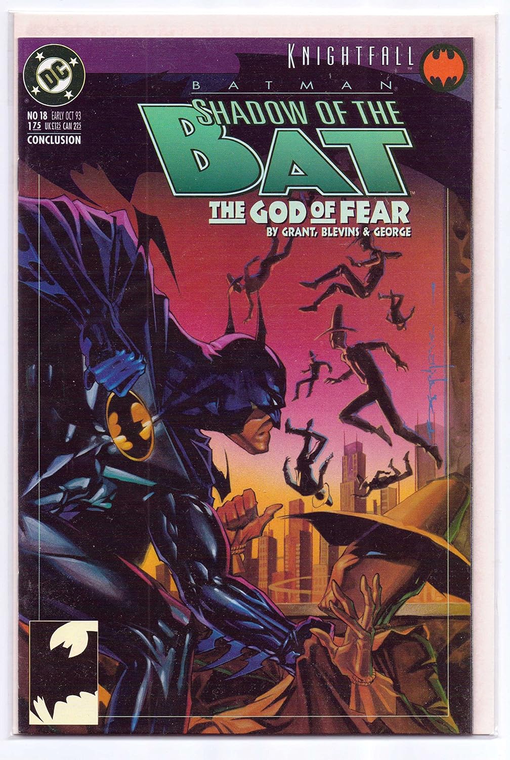 Batman Knightfall: Shadow of the Bat #18 (The God of Fear; Book Three of Three Conclusion) (DC Comics)
Batman Knightfall: Shadow of the Bat #18 (The God of Fear; Book Three of Three Conclusion) (DC Comics)