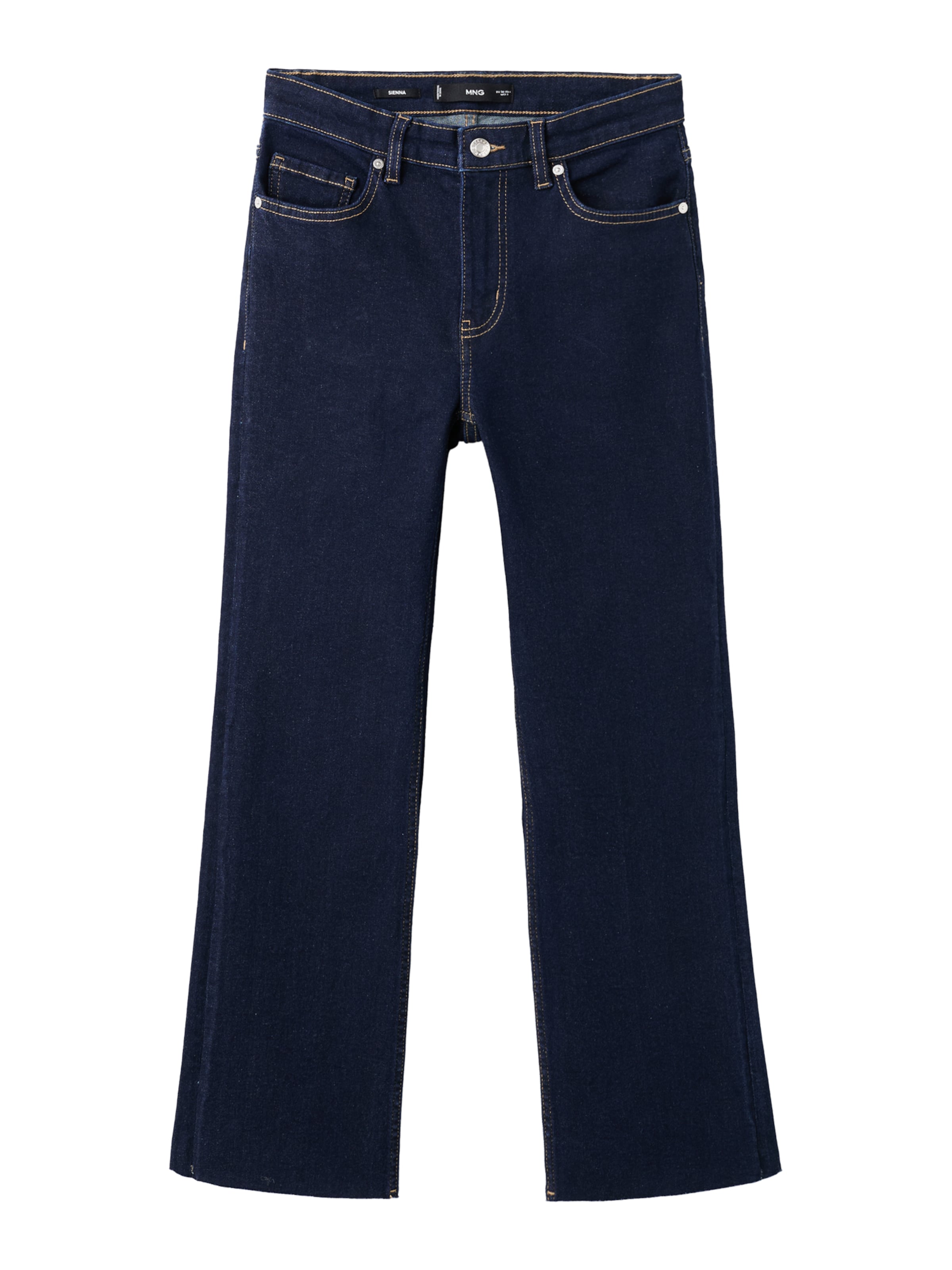 MANGO Джинсы-клеш 'SIENNA' в синем дениме
MANGO Джинсы-клеш 'SIENNA' в синем дениме