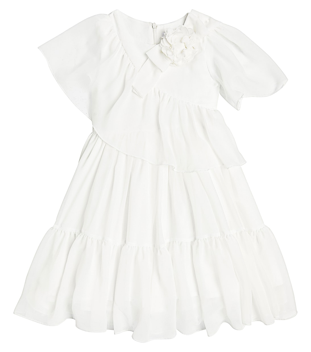 Платье из тюля с бантом Patachou, экрю