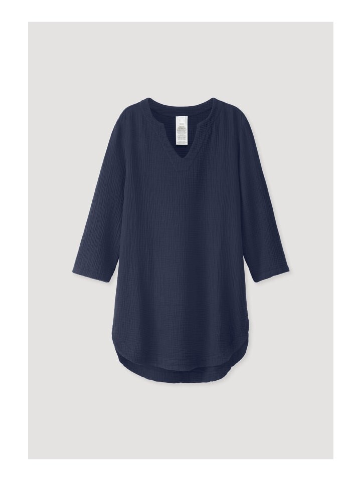 Ночная рубашка Hessnatur, темно-синий 
Ночная рубашка Hessnatur, темно-синий