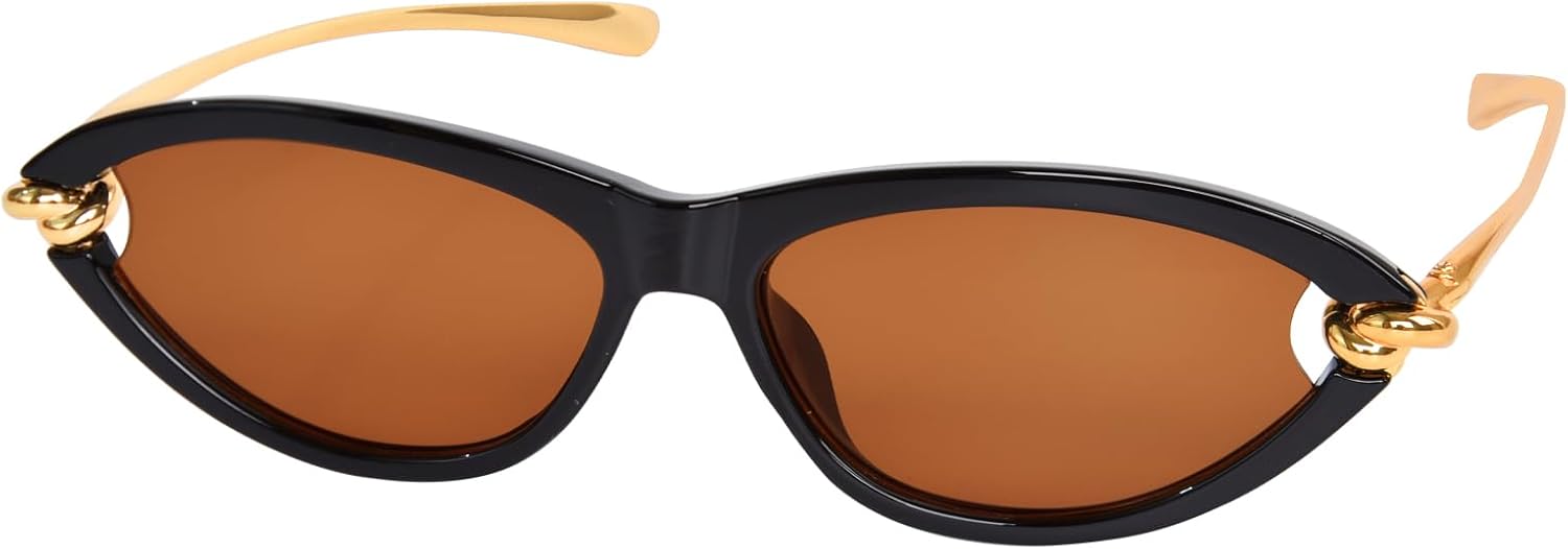 Солнцезащитные очки «кошачий глаз» для женщин, модные солнцезащитные очки с защитой от УФ-излучения, с металлическими дужками, стильные очки для вождения VEDAOHO, Black Brown
Солнцезащитные очки «кошачий глаз» для женщин, модные солнцезащитные очки с защитой от УФ-излучения, с металлическими дужками, стильные очки для вождения VEDAOHO, Black Brown