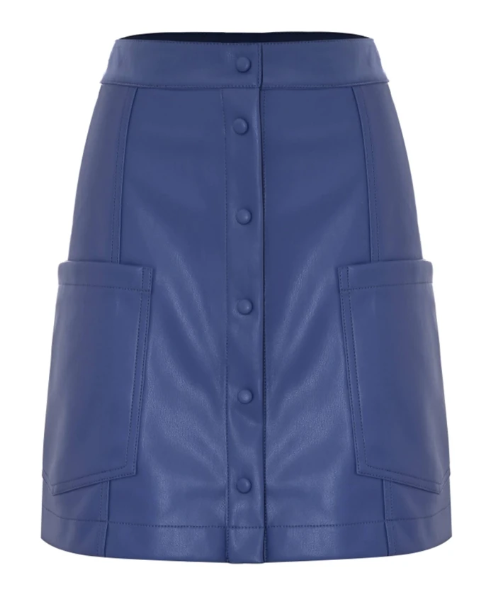Юбка с пуговицами спереди Kocca, синий
Юбка с пуговицами спереди Kocca, синий