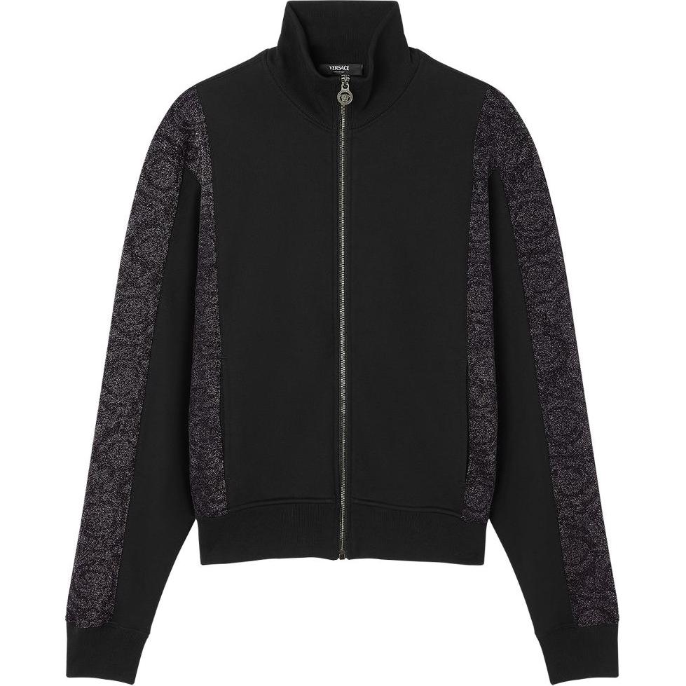 Барочный жаккард люрекс свитшот VERSACE, черный
Барочный жаккард люрекс свитшот VERSACE, черный