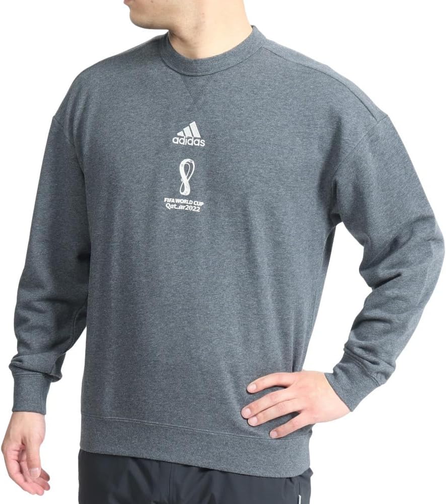 Мужская футбольная толстовка SV195 с официальной эмблемой Чемпионата мира по футболу FIFA 2022 Adidas, темно-серый меланж
Мужская футбольная толстовка SV195 с официальной эмблемой Чемпионата мира по футболу FIFA 2022 Adidas, темно-серый меланж