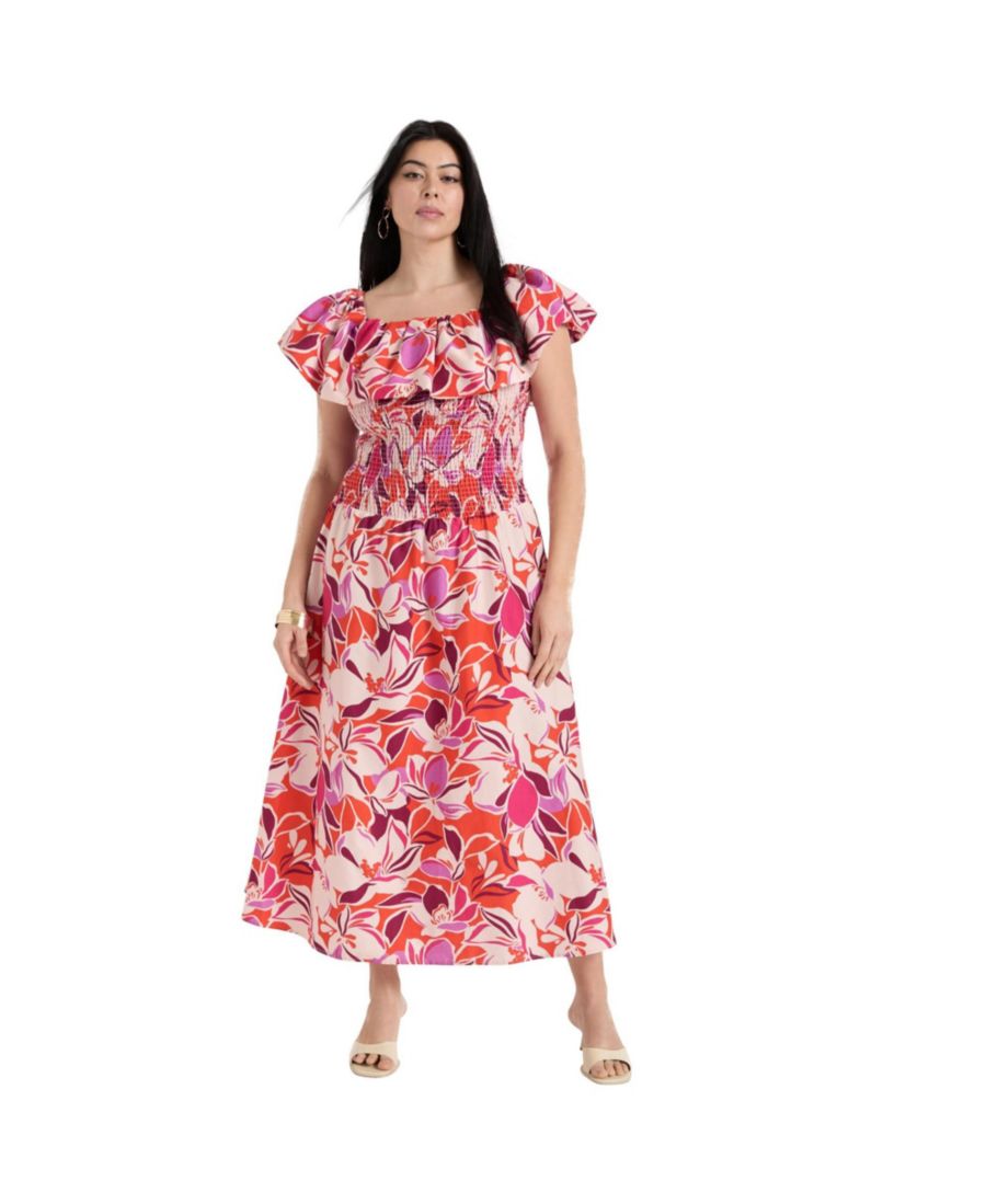 Женское платье June + Vie Smocked Bubble Dress June & Vie, The blooms
Женское платье June + Vie Smocked Bubble Dress June & Vie, The blooms