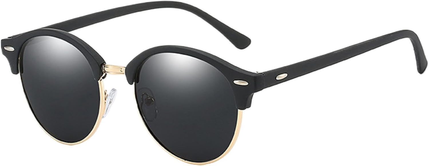 Солнцезащитные очки с защитой от УФ-излучения UV400 | Круглая оправа, цветные линзы | Для женщин и мужчин, для занятий спортом на открытом воздухе и вождения DSVIGF, Black Gold Black
Солнцезащитные очки с защитой от УФ-излучения UV400 | Круглая оправа, цветные линзы | Для женщин и мужчин, для занятий спортом на открытом воздухе и вождения DSVIGF, Black Gold Black