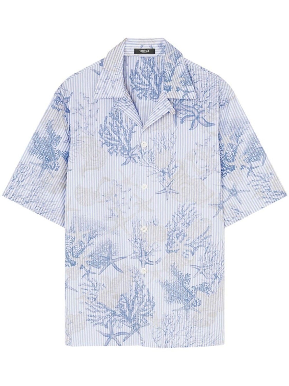 Рубашка с графичным принтом Versace, синий
Рубашка с графичным принтом Versace, синий