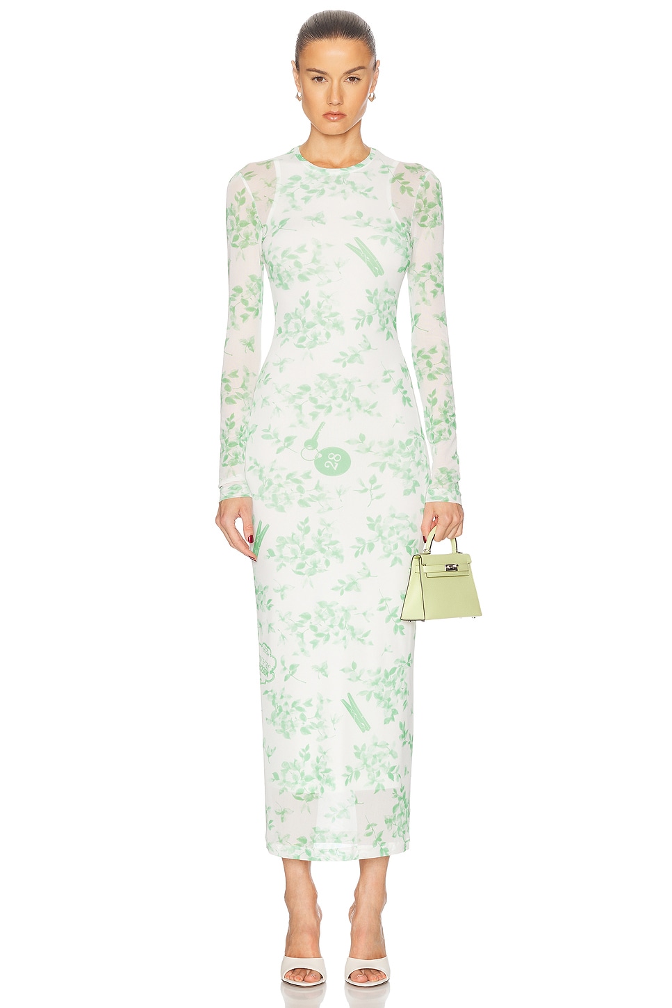 Цветочное платье с длинными рукавами Moschino Jeans, Multi White
Цветочное платье с длинными рукавами Moschino Jeans, Multi White