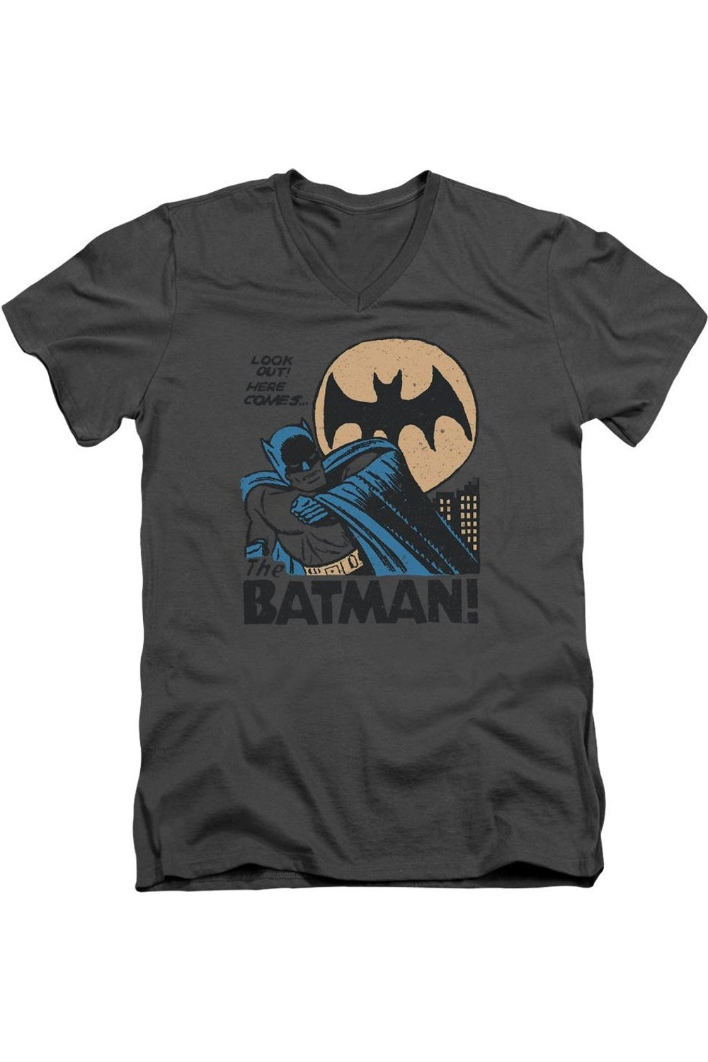 Футболка DC Comics Look Out с коротким рукавом и V-образным вырезом для взрослых из премиального хлопка Gildan, цвет charcoal
Футболка DC Comics Look Out с коротким рукавом и V-образным вырезом для взрослых из премиального хлопка Gildan, цвет charcoal