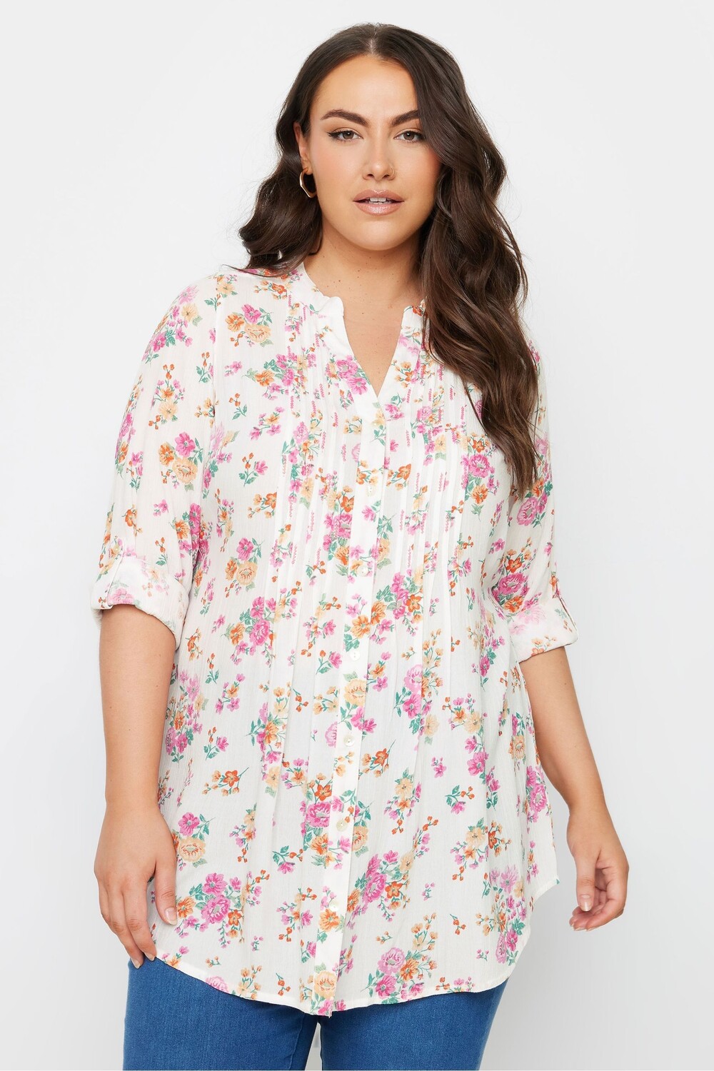 Рубашка с защипами Yours Curve, белый
Рубашка с защипами Yours Curve, белый