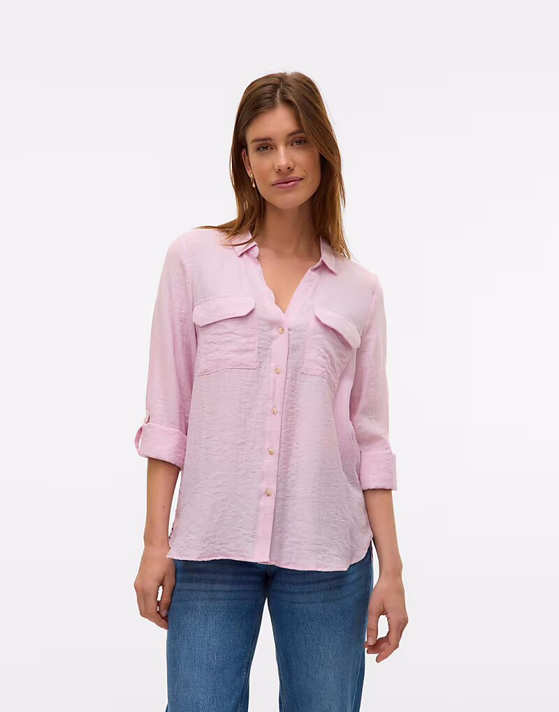 Рубашка светло-розовая Vero Moda
Рубашка светло-розовая Vero Moda