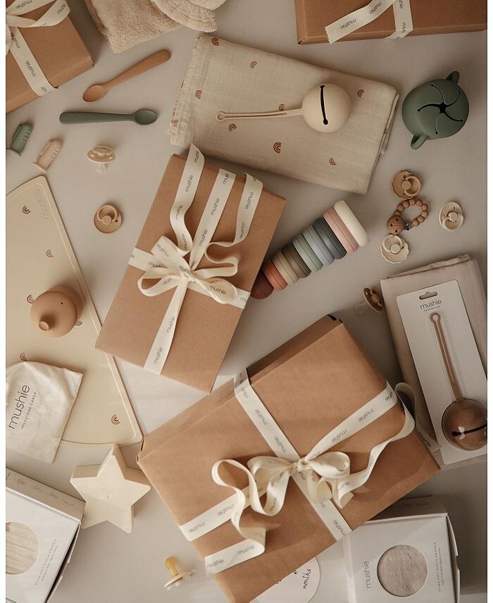 Подарочный набор Mushie для новорожденных Jumbo, мультиколор 
Подарочный набор Mushie для новорожденных Jumbo, мультиколор