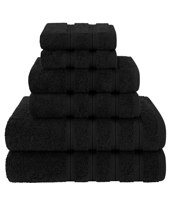 Роскошный комплект полотенец из 6 предметов из 100% хлопка American Soft Linen, черный
Роскошный комплект полотенец из 6 предметов из 100% хлопка American Soft Linen, черный