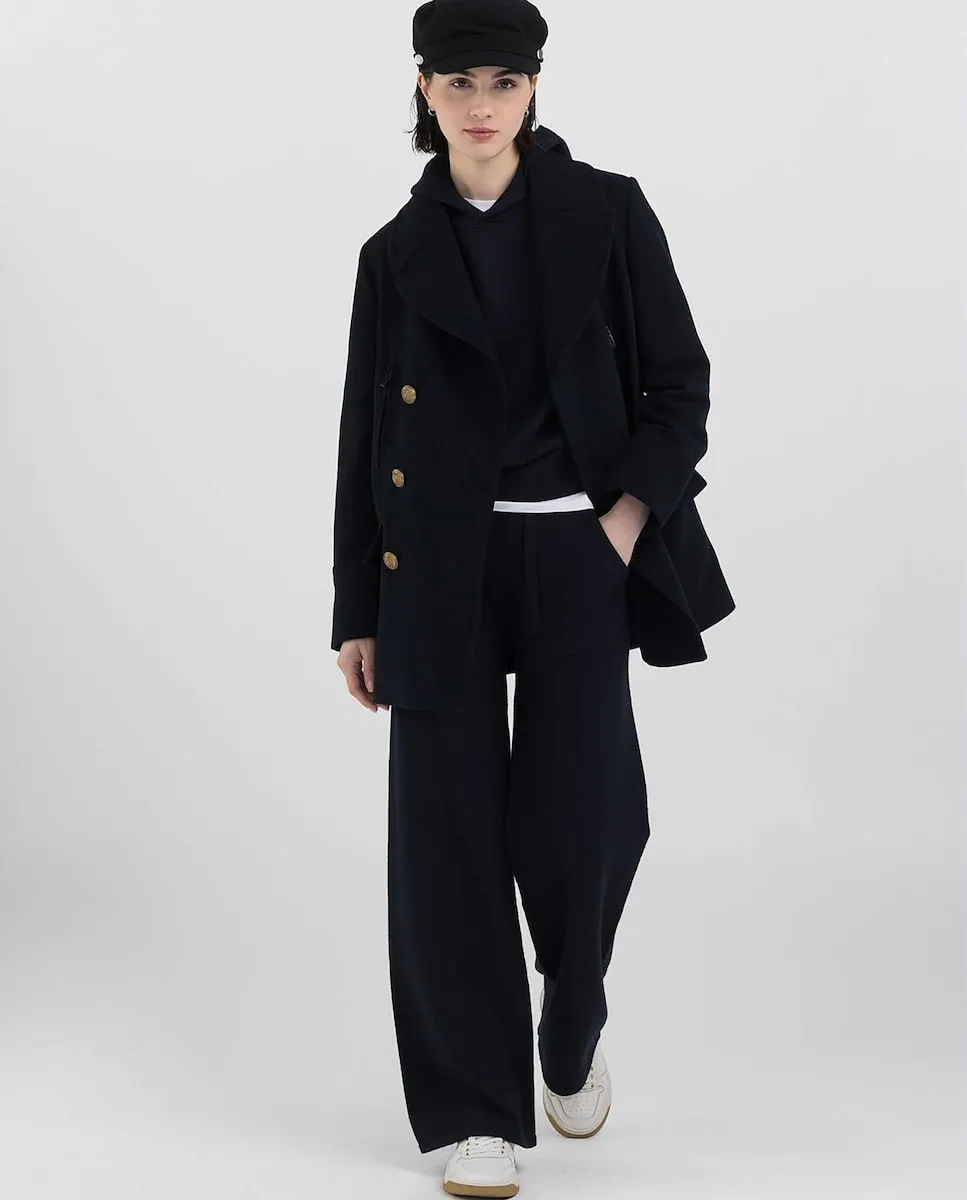 Пальто из ткани с пуговицами Replay, тёмно-синий
Пальто из ткани с пуговицами Replay, тёмно-синий