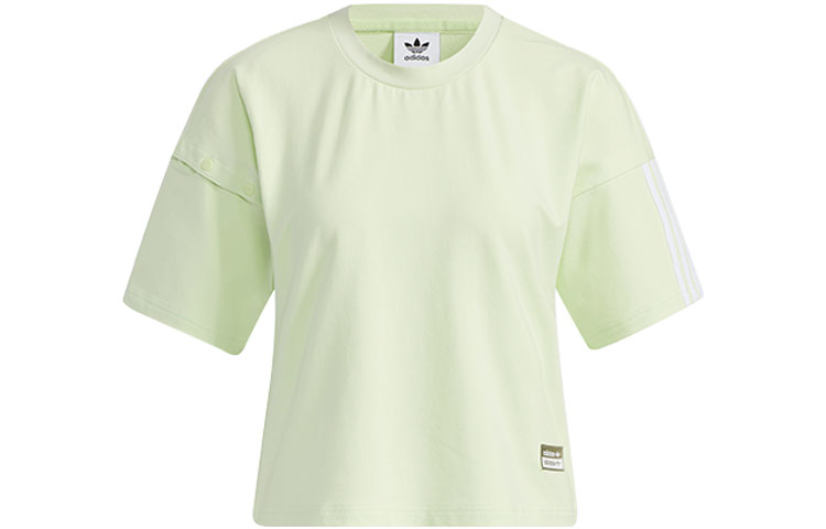 Женский кроп-топ светло-розового и зеленого цвета Adidas Originals
Женский кроп-топ светло-розового и зеленого цвета Adidas Originals