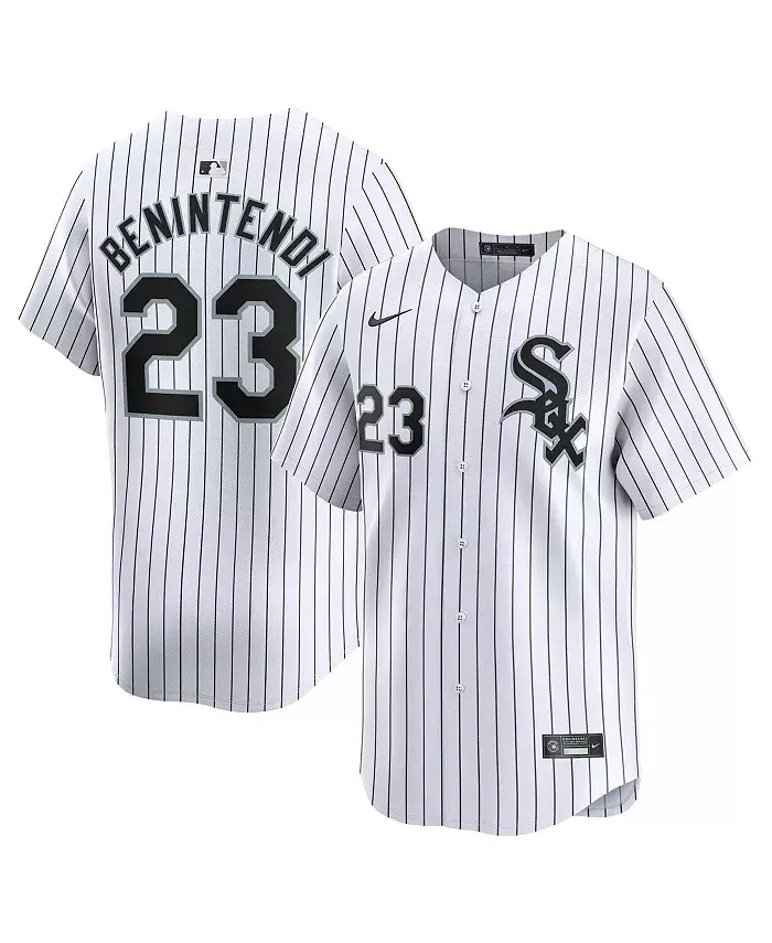 Мужская ограниченная игровая футболка Andrew Benintendi в белом цвете Chicago White Sox (дорожная версия) Nike
Мужская ограниченная игровая футболка Andrew Benintendi в белом цвете Chicago White Sox (дорожная версия) Nike