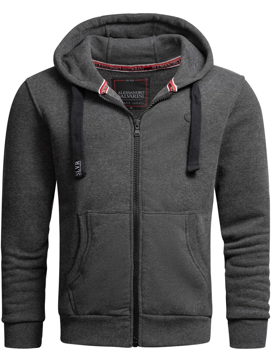 Толстовка с капюшоном на молнии Alessandro Salvarini Zip-Up Hoodie Lomborio, цвет anthracite/mottled grey
Толстовка с капюшоном на молнии Alessandro Salvarini Zip-Up Hoodie Lomborio, цвет anthracite/mottled grey