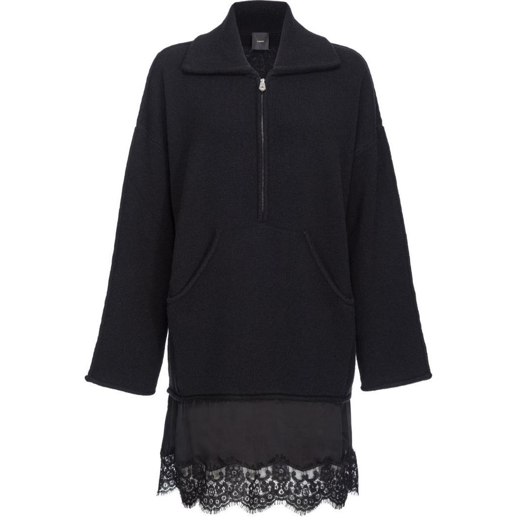 Платье с кружевными деталями на молнии PINKO, черный
Платье с кружевными деталями на молнии PINKO, черный