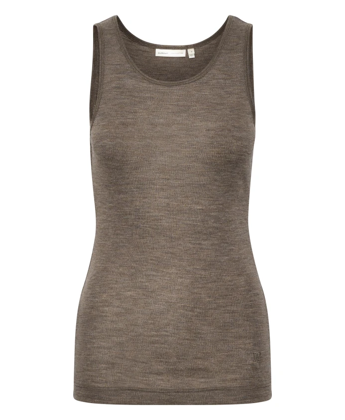 Топ без рукавов приталенного кроя Inwear, коричневый
Топ без рукавов приталенного кроя Inwear, коричневый