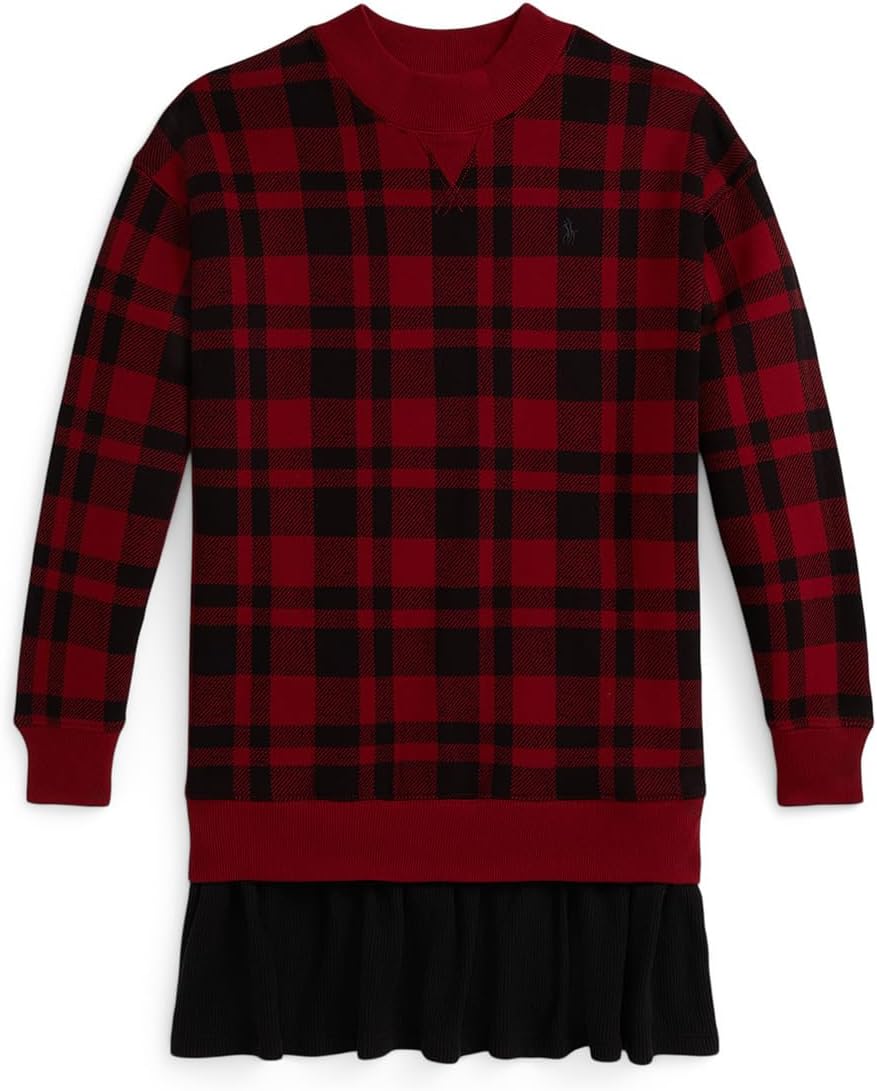 Платье из флиса в клетку Buffalo Polo Ralph Lauren Kids, Edged Overcheck Holiday Red
Платье из флиса в клетку Buffalo Polo Ralph Lauren Kids, Edged Overcheck Holiday Red