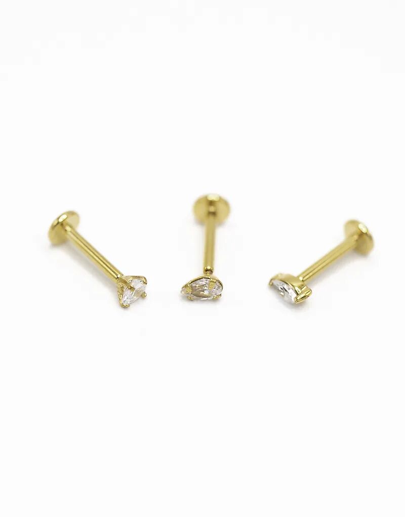 Классический плоский рюкзак Lovisa из позолоченной хирургической стали с кубическим цирконием в золоте
Классический плоский рюкзак Lovisa из позолоченной хирургической стали с кубическим цирконием в золоте