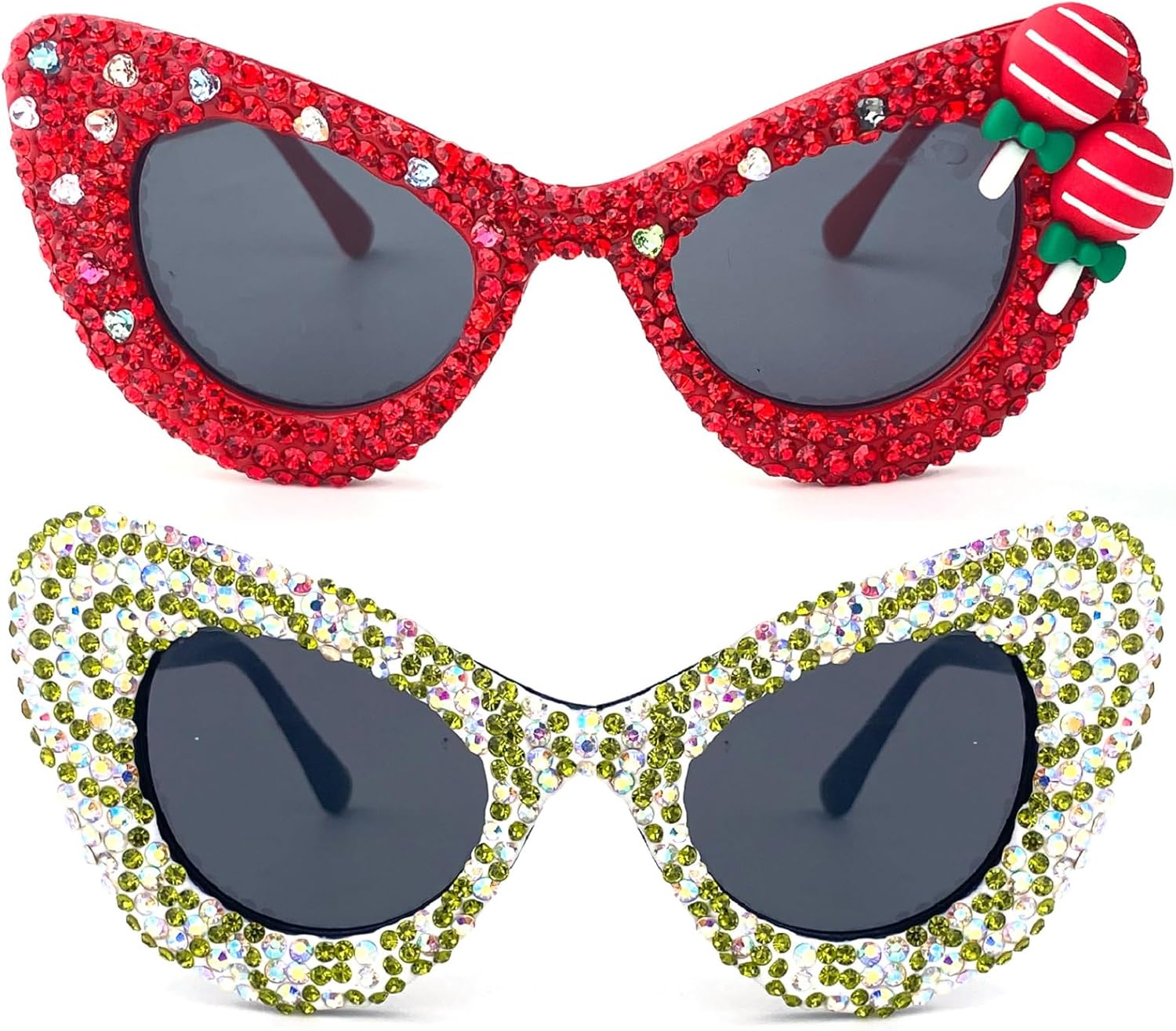 Блестящие красно-зеленые солнцезащитные очки «кошачий глаз» с бриллиантами для женщин, модные, в крупной оправе с драгоценными камнями, для костюмированных вечеринок и рейв-вечеринок mincl, 2pcs-black&red
Блестящие красно-зеленые солнцезащитные очки «кошачий глаз» с бриллиантами для женщин, модные, в крупной оправе с драгоценными камнями, для костюмированных вечеринок и рейв-вечеринок mincl, 2pcs-black&red